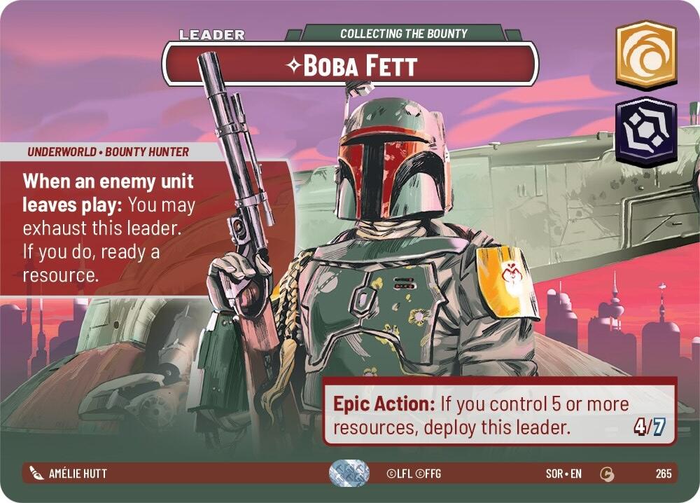 Boba Fett - Collecting the Bounty (Showcase) (265) [Spark of Rebellion] | Pegasus Games WI
