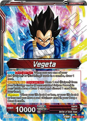 Vegeta // Vegeta, Awakened Feelings (SLR) (BT24-001) [Beyond Generations] | Pegasus Games WI