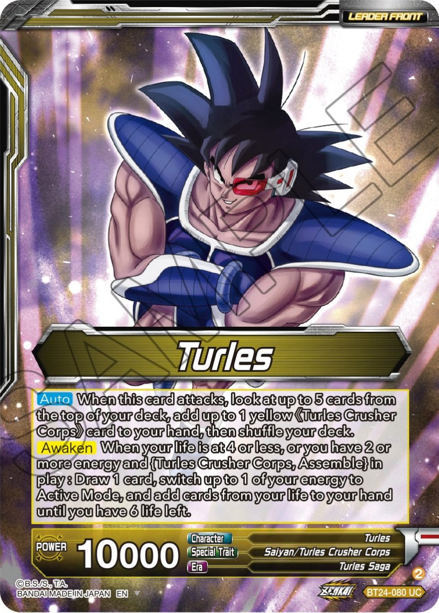 Turles // Turles, Corps Commander (SLR) (BT24-080) [Beyond Generations] | Pegasus Games WI