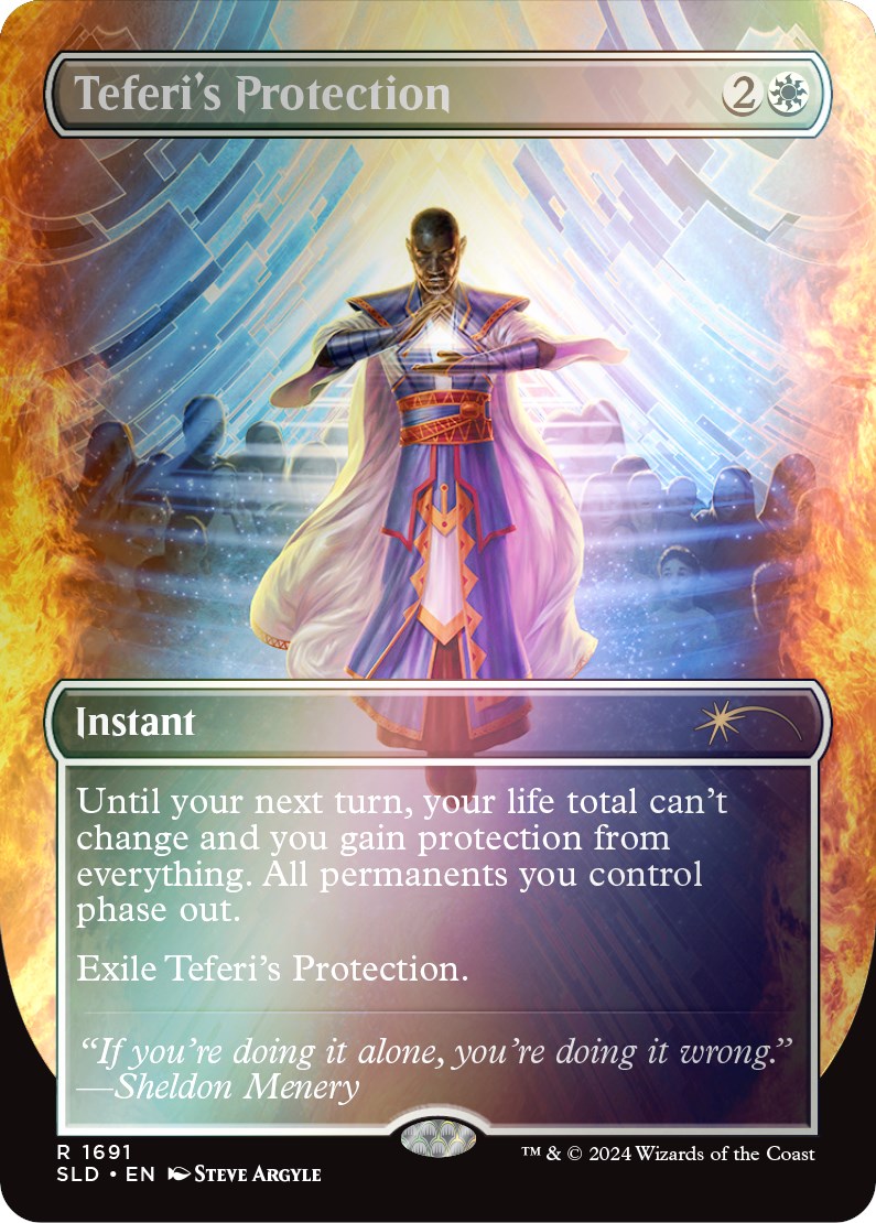 Teferi's Protection (1691) (Rainbow Foil) [Secret Lair Drop Series] | Pegasus Games WI