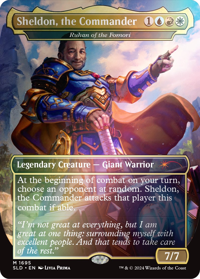 Sheldon, the Commander - Ruhan of the Fomori (Rainbow Foil) [Secret Lair Drop Series] | Pegasus Games WI