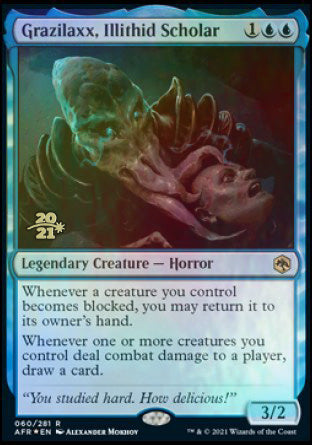 Grazilaxx, Illithid Scholar [Dungeons & Dragons: Adventures in the Forgotten Realms Prerelease Promos] | Pegasus Games WI