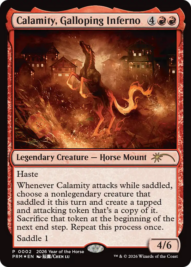 Calamity, Galloping Inferno (Year of the Horse 2026) [Standard Showdown Promos] | Pegasus Games WI