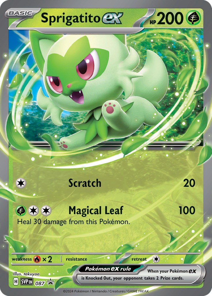 Sprigatito ex (087) [Scarlet & Violet: Black Star Promos] | Pegasus Games WI