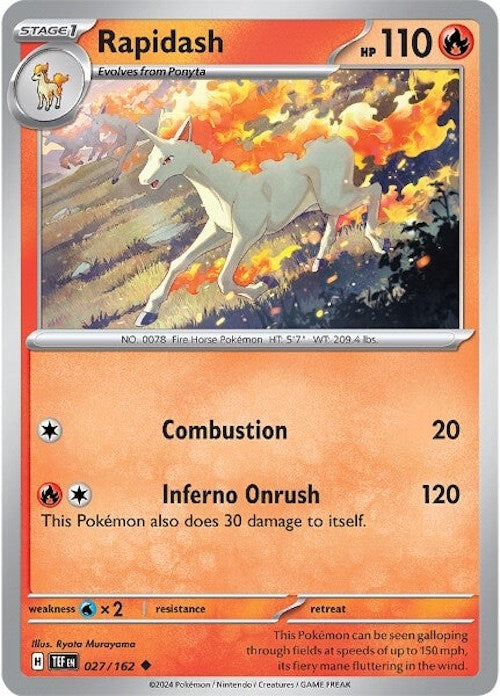 Rapidash (027/162) [Scarlet & Violet: Temporal Forces] | Pegasus Games WI