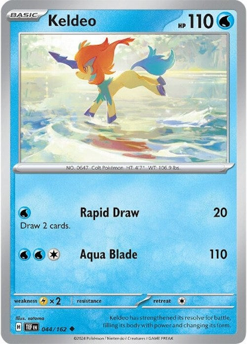 Keldeo (044/162) [Scarlet & Violet: Temporal Forces] | Pegasus Games WI