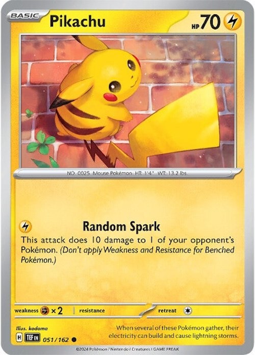 Pikachu (051/162) [Scarlet & Violet: Temporal Forces] | Pegasus Games WI