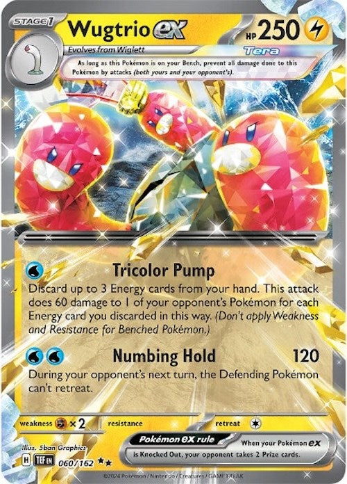 Wugtrio ex (060/162) [Scarlet & Violet: Temporal Forces] | Pegasus Games WI