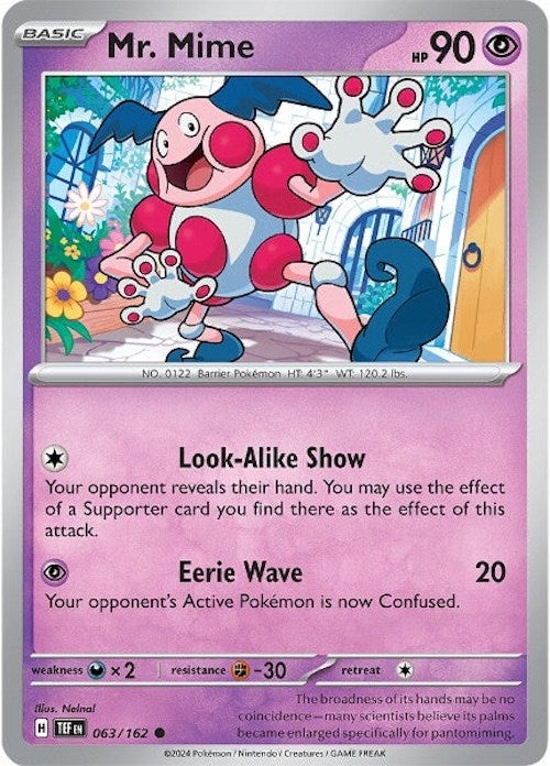 Mr. Mime (063/162) [Scarlet & Violet: Temporal Forces] | Pegasus Games WI