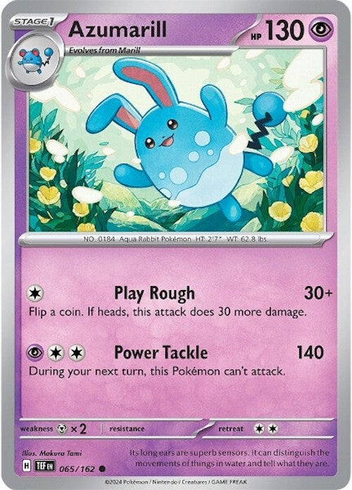 Azumarill (065/162) [Scarlet & Violet: Temporal Forces] | Pegasus Games WI