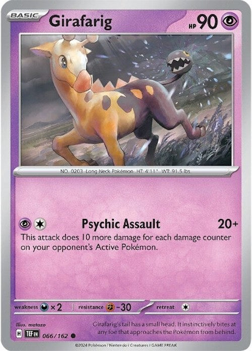 Girafarig (066/162) [Scarlet & Violet: Temporal Forces] | Pegasus Games WI