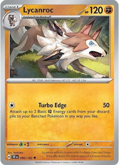 Lycanroc (090/162) [Scarlet & Violet: Temporal Forces] | Pegasus Games WI