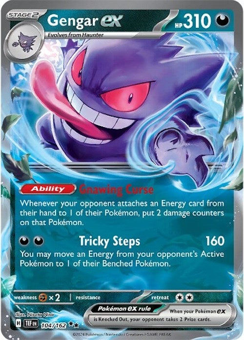 Gengar ex (104/162) [Scarlet & Violet: Temporal Forces] | Pegasus Games WI