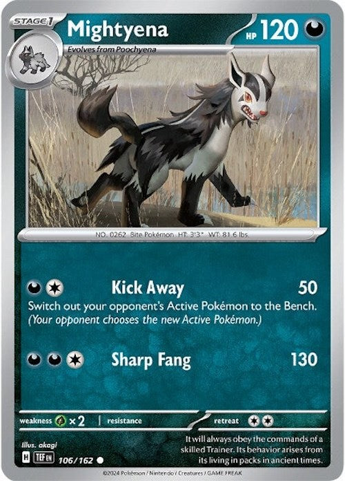 Mightyena (106/162) [Scarlet & Violet: Temporal Forces] | Pegasus Games WI