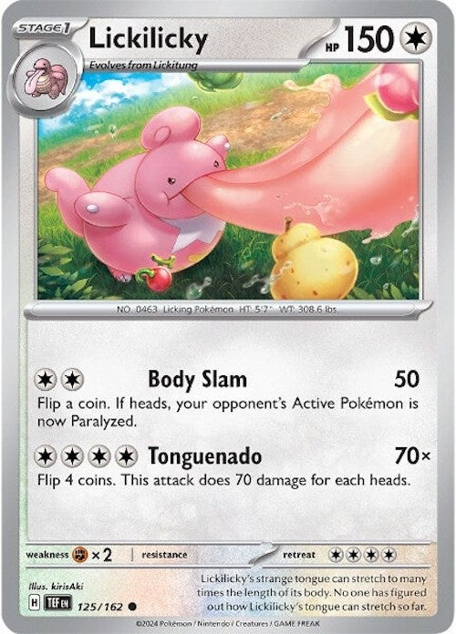 Lickilicky (125/162) [Scarlet & Violet: Temporal Forces] | Pegasus Games WI