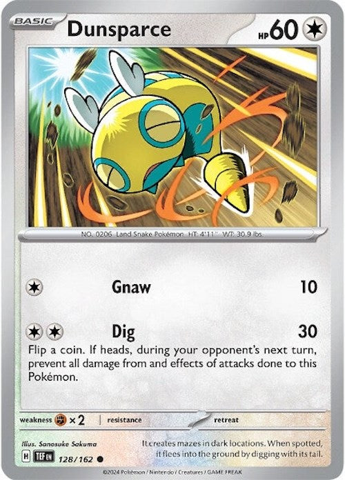 Dunsparce (128/162) [Scarlet & Violet: Temporal Forces] | Pegasus Games WI