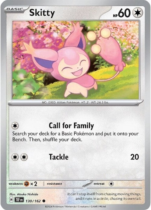 Skitty (130/162) [Scarlet & Violet: Temporal Forces] | Pegasus Games WI