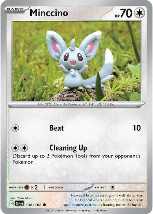 Minccino (136/162) [Scarlet & Violet: Temporal Forces] | Pegasus Games WI