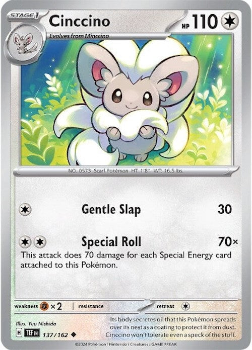 Cinccino (137/162) [Scarlet & Violet: Temporal Forces] | Pegasus Games WI