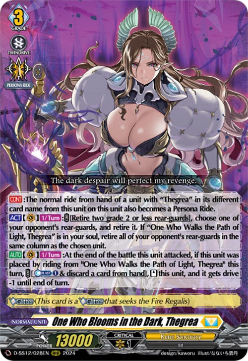 One Who Blooms in the Dark, Thegrea (D-SS12/028EN) [Triple Drive] | Pegasus Games WI