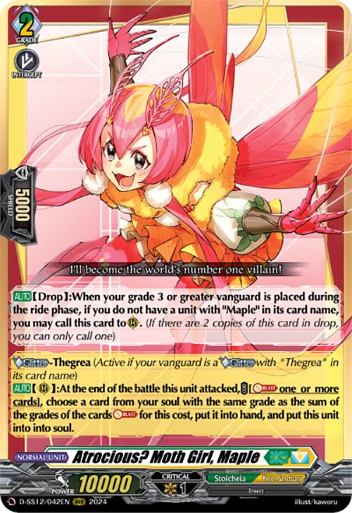 Atrocious? Moth Girl, Maple (D-SS12/042EN) [Triple Drive] | Pegasus Games WI