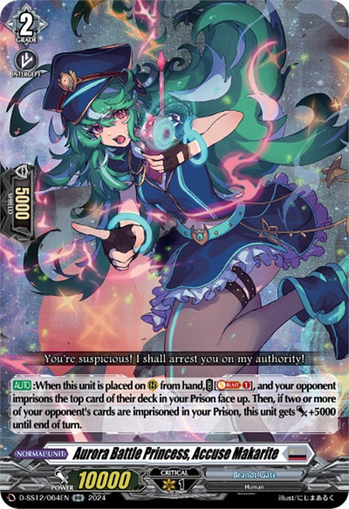 Aurora Battle Princess, Accuse Makarite (D-SS12/064EN) [Triple Drive] | Pegasus Games WI
