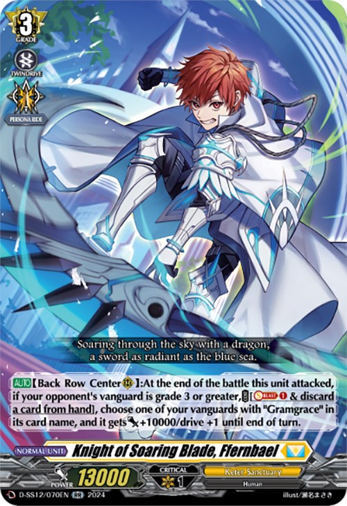 Knight of Soaring Blade, Ffernbael (D-SS12/070EN) [Triple Drive] | Pegasus Games WI