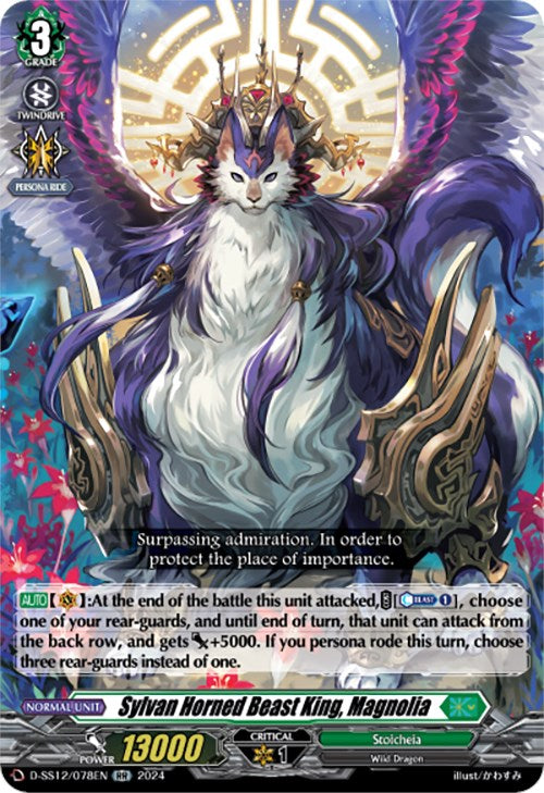 Sylvan Horned Beast King, Magnolia (D-SS12/078EN) [Triple Drive] | Pegasus Games WI