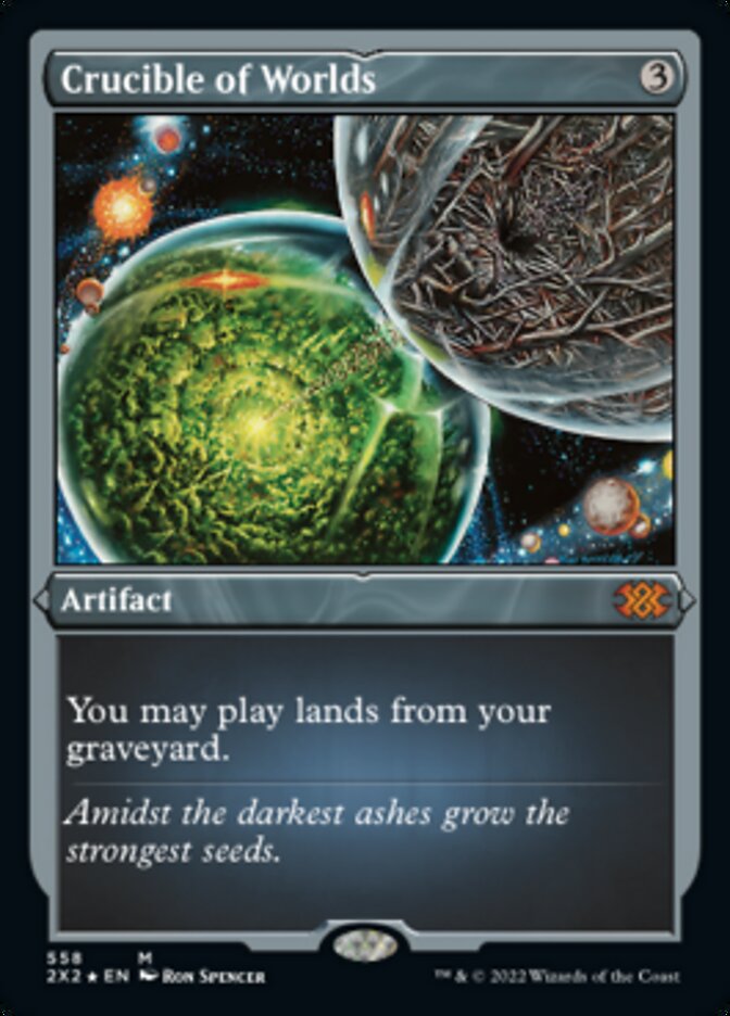 Crucible of Worlds (Foil Etched) [Double Masters 2022] | Pegasus Games WI