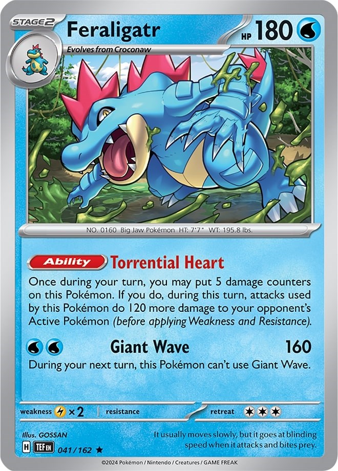 Feraligatr (041/162) (Theme Deck Exclusive) [Scarlet & Violet: Temporal Forces] | Pegasus Games WI