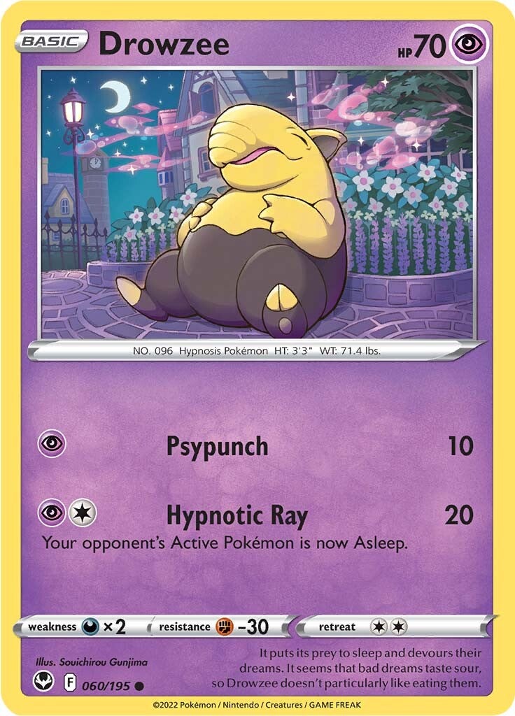 Drowzee (060/195) [Sword & Shield: Silver Tempest] | Pegasus Games WI