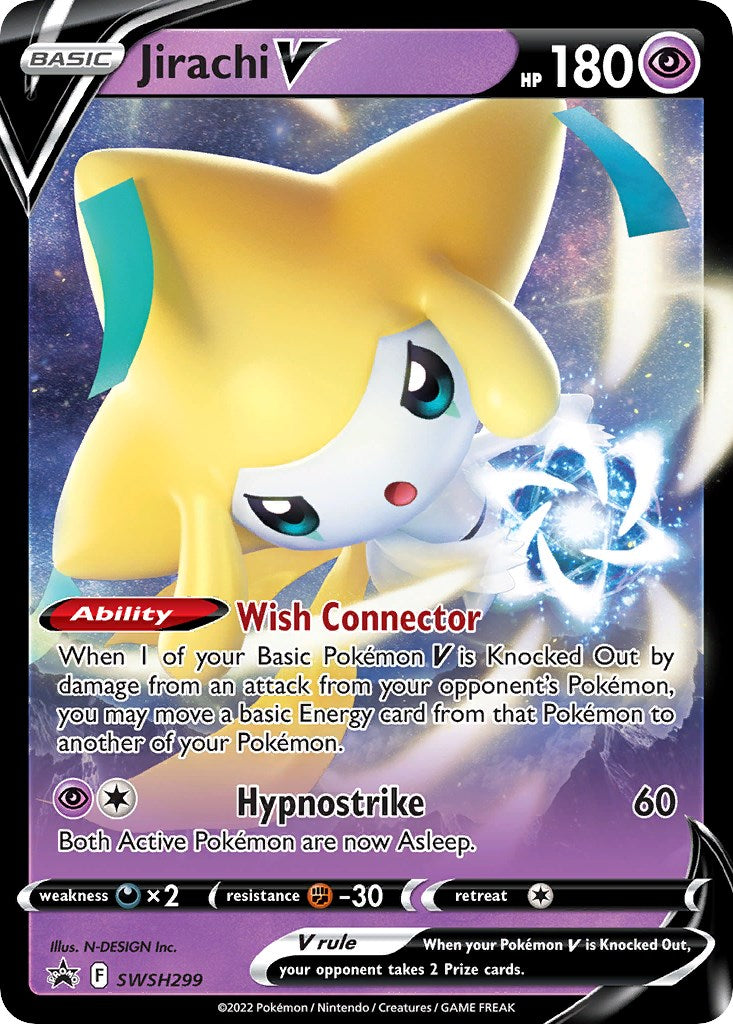 Jirachi V (SWSH299) [Sword & Shield: Black Star Promos] | Pegasus Games WI