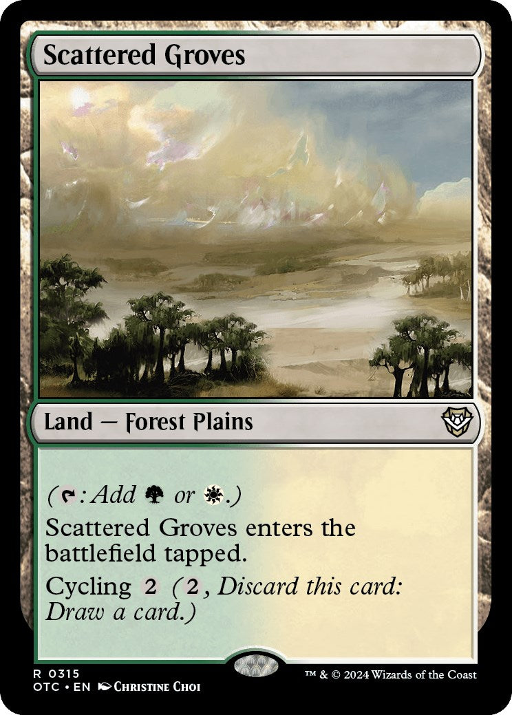 Scattered Groves [Outlaws of Thunder Junction Commander] | Pegasus Games WI