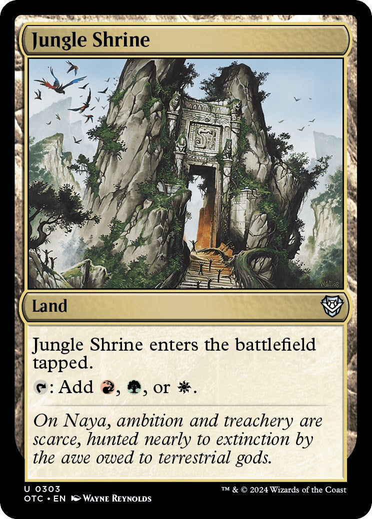 Jungle Shrine [Outlaws of Thunder Junction Commander] | Pegasus Games WI