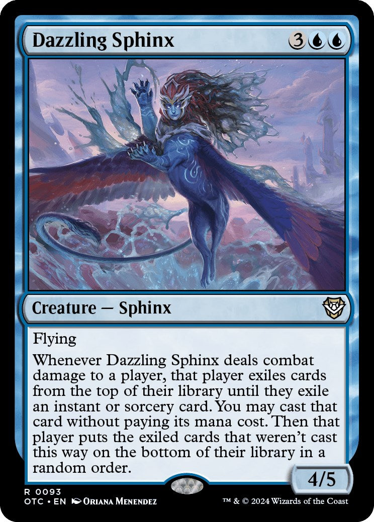 Dazzling Sphinx [Outlaws of Thunder Junction Commander] | Pegasus Games WI