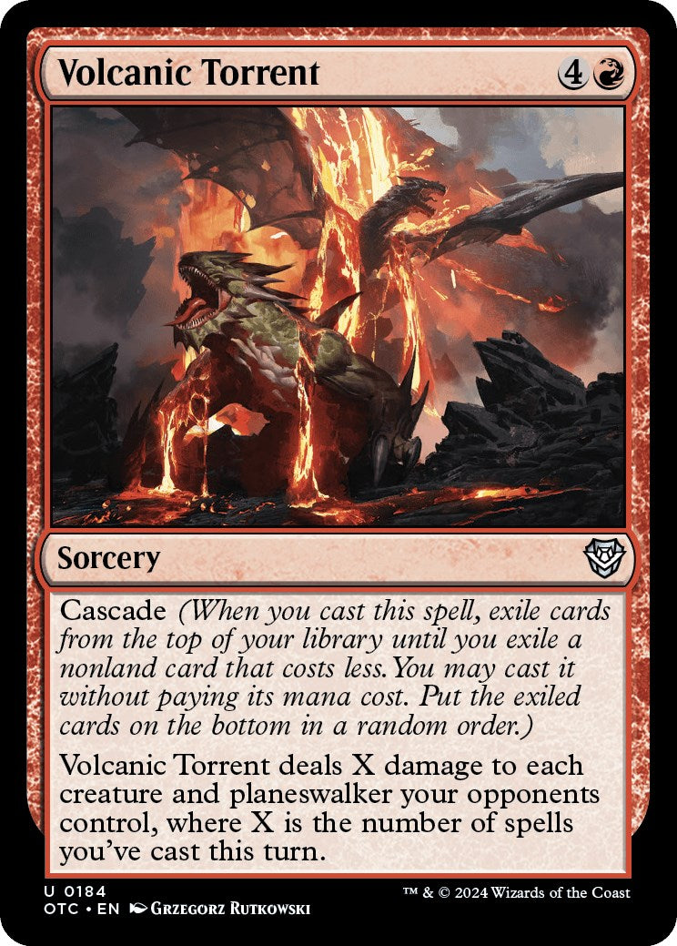 Volcanic Torrent [Outlaws of Thunder Junction Commander] | Pegasus Games WI