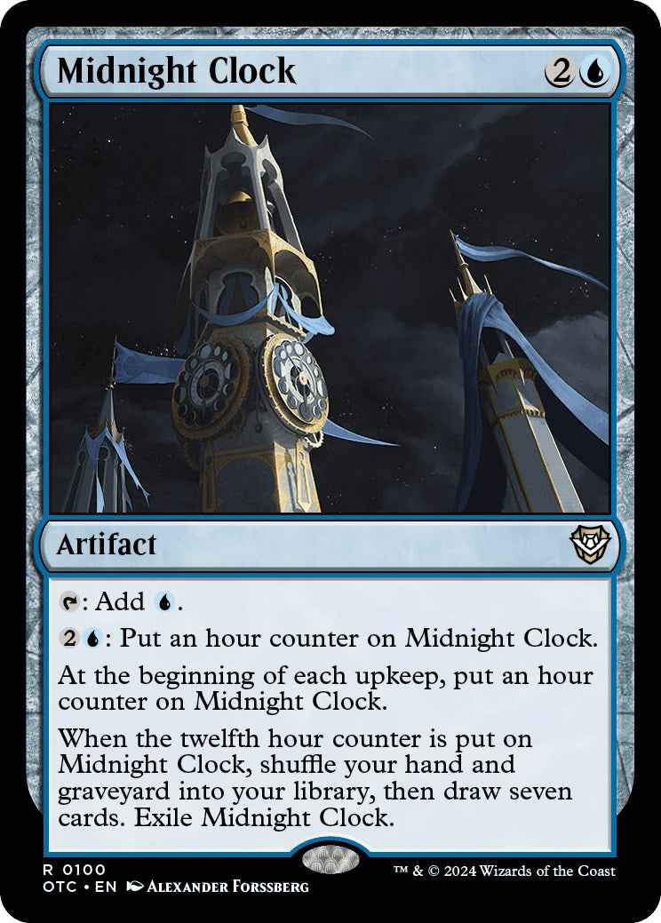 Midnight Clock [Outlaws of Thunder Junction Commander] | Pegasus Games WI