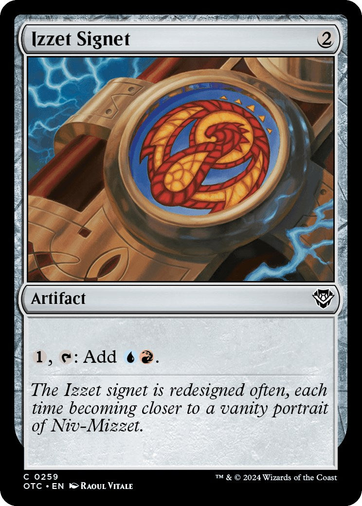 Izzet Signet [Outlaws of Thunder Junction Commander] | Pegasus Games WI
