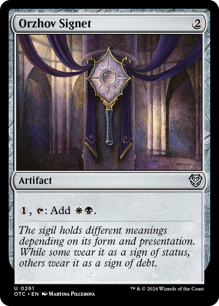 Orzhov Signet [Outlaws of Thunder Junction Commander] | Pegasus Games WI