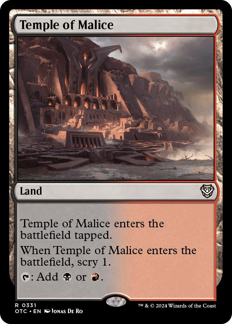 Temple of Malice [Outlaws of Thunder Junction Commander] | Pegasus Games WI