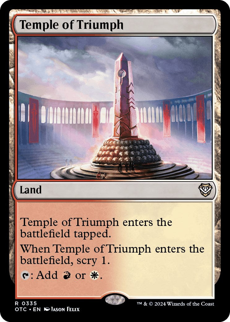 Temple of Triumph [Outlaws of Thunder Junction Commander] | Pegasus Games WI