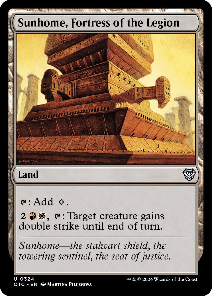 Sunhome, Fortress of the Legion [Outlaws of Thunder Junction Commander] | Pegasus Games WI