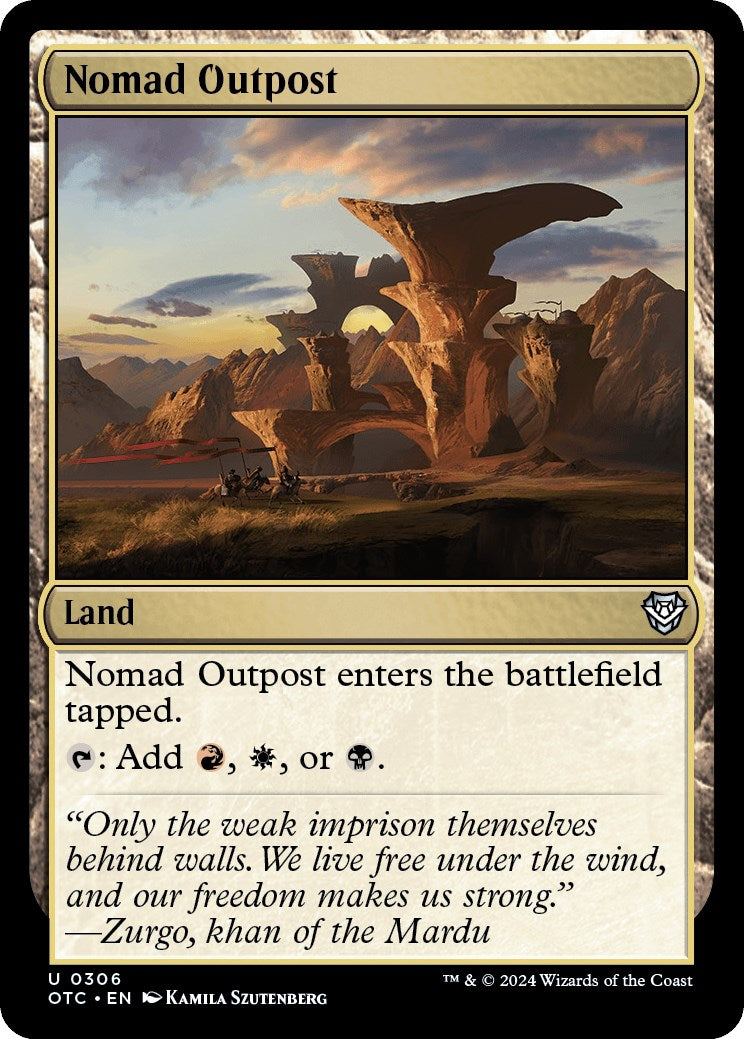 Nomad Outpost [Outlaws of Thunder Junction Commander] | Pegasus Games WI