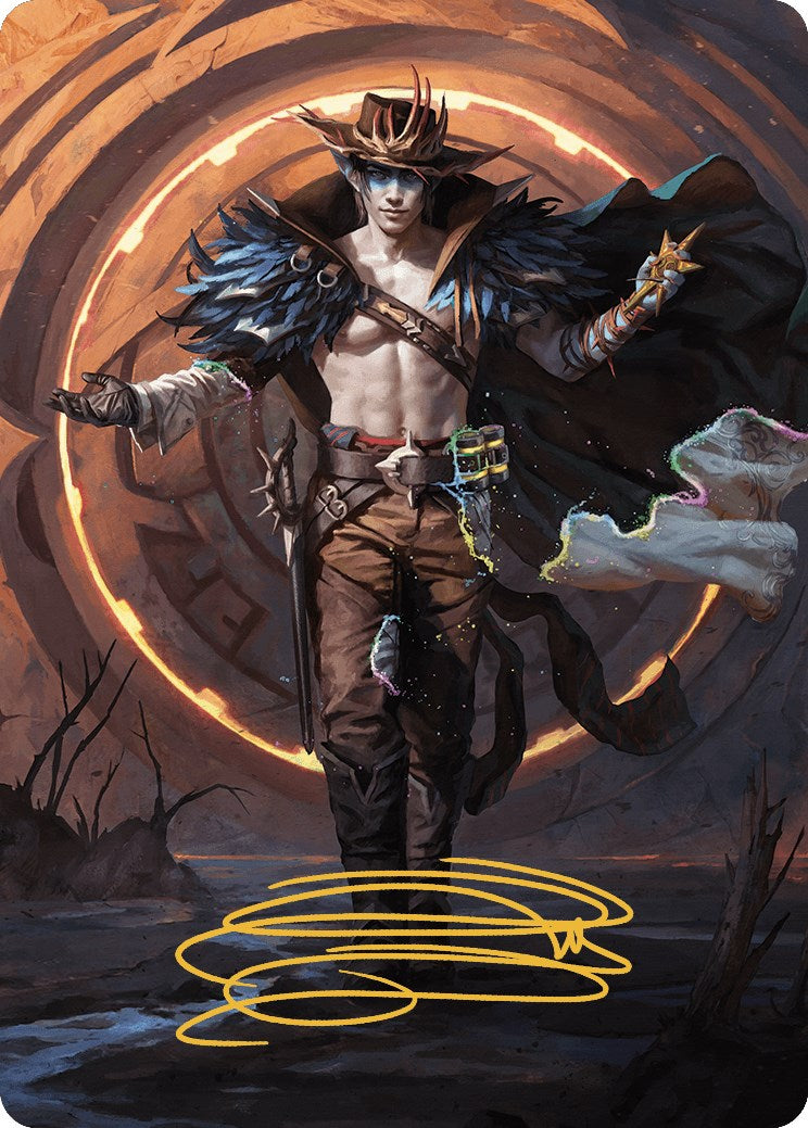 Oko, the Ringleader Art Card (29/54) (Gold-Stamped Signature) [Outlaws of Thunder Junction Art Series] | Pegasus Games WI