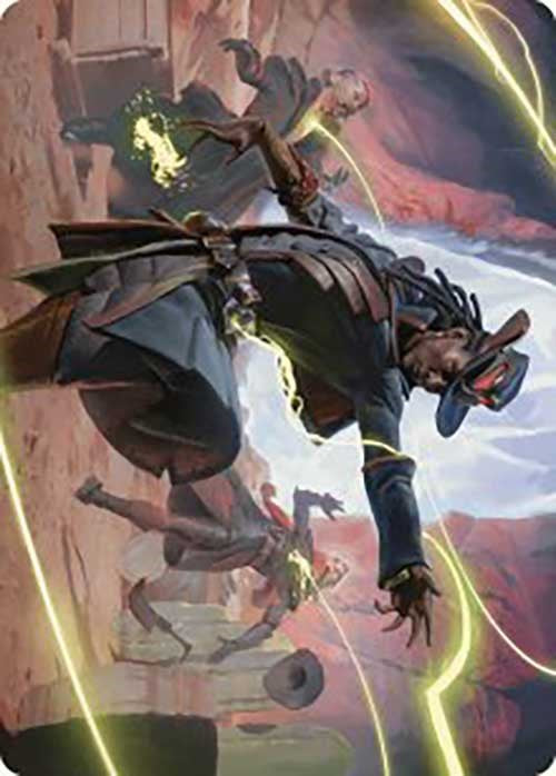 Lilah, Undefeated Slickshot Art Card [Outlaws of Thunder Junction Art Series] | Pegasus Games WI