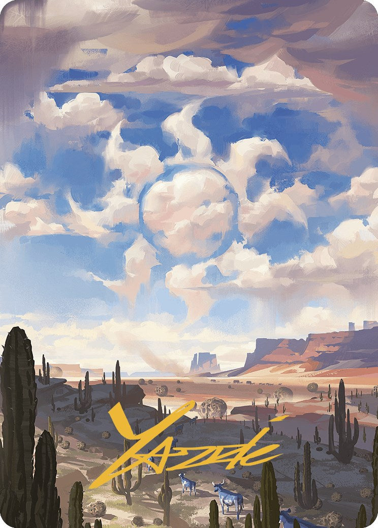 Plains Art Card (Gold-Stamped Signature) [Outlaws of Thunder Junction Art Series] | Pegasus Games WI