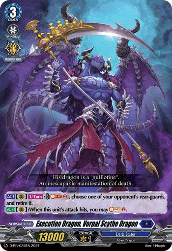 Execution Dragon, Vorpal Scythe Dragon (D-PR/025EN) [D Promo Cards] | Pegasus Games WI