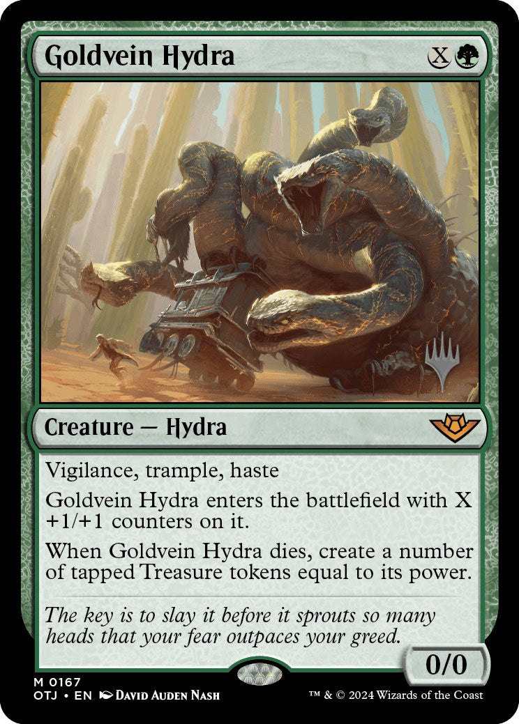 Goldvein Hydra (Promo Pack) [Outlaws of Thunder Junction Promos] | Pegasus Games WI