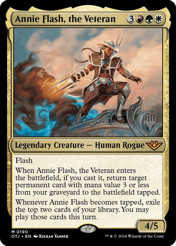 Annie Flash, the Veteran (Promo Pack) [Outlaws of Thunder Junction Promos] | Pegasus Games WI