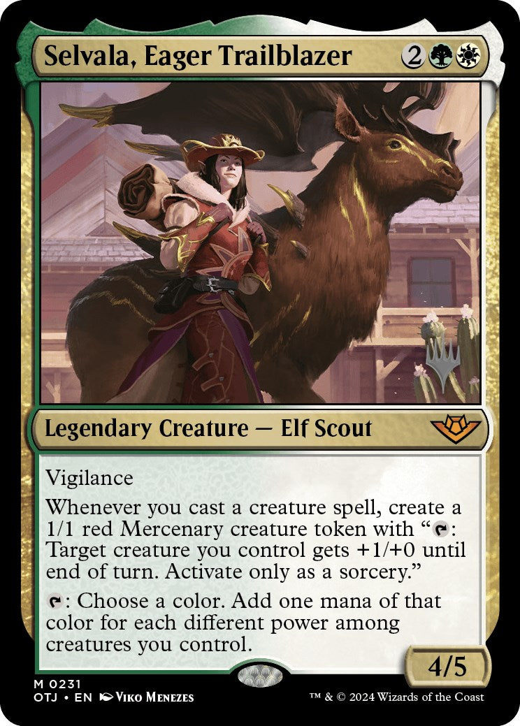 Selvala, Eager Trailblazer (Promo Pack) [Outlaws of Thunder Junction Promos] | Pegasus Games WI